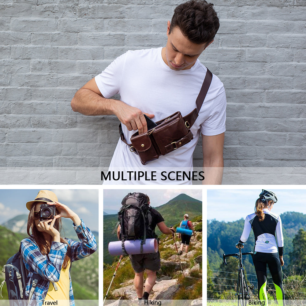 Men's Genuine Leather Waist Bag