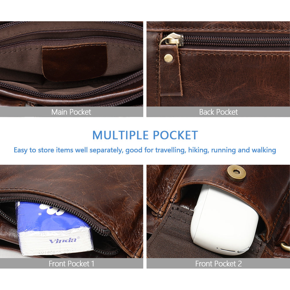 Men's Genuine Leather Waist Bag