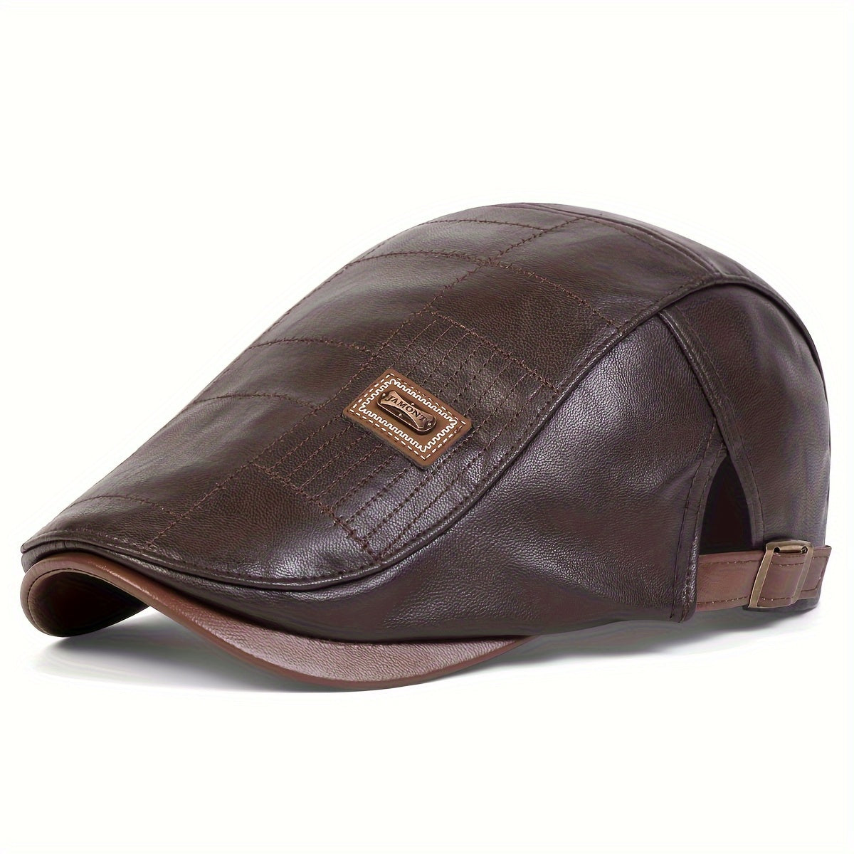 PRIMEVARO™ Heritage Leather Flat Cap