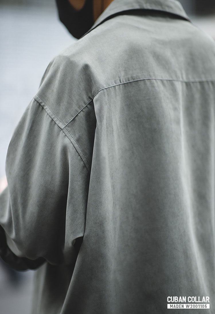 Men's Cuban Collar Loose-Fit Shirt