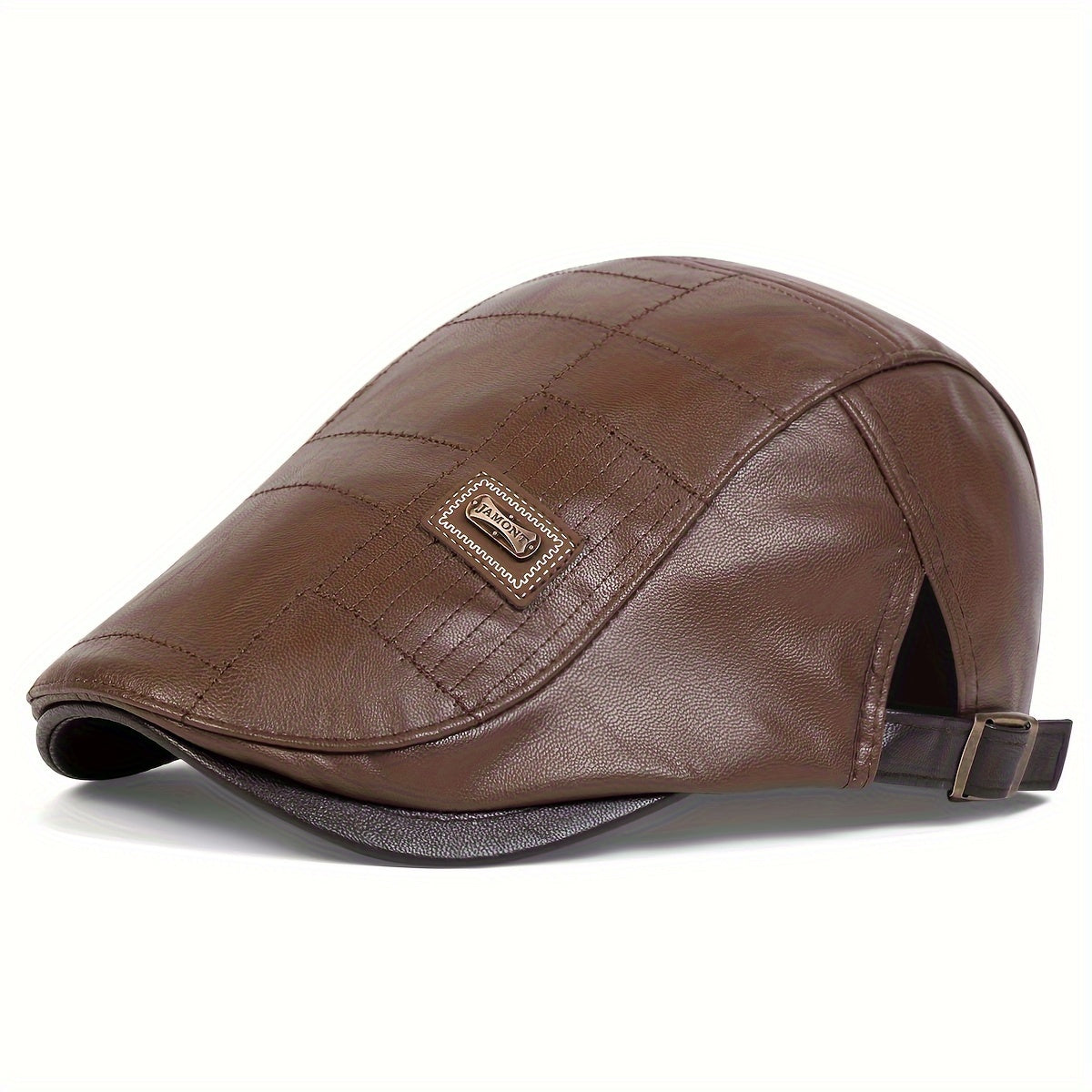 PRIMEVARO™ Heritage Leather Flat Cap