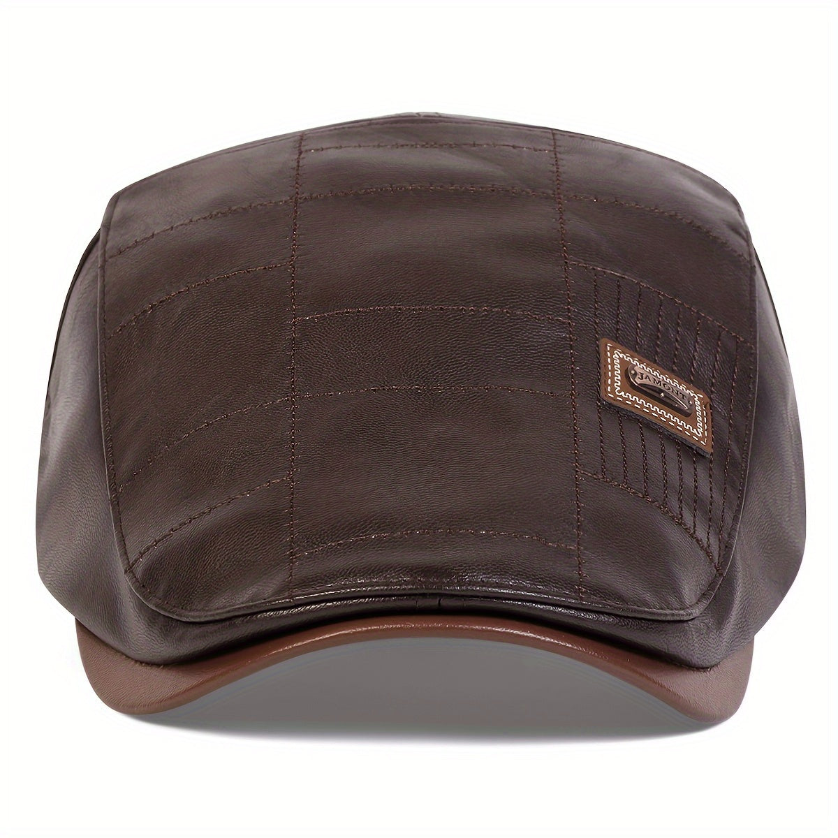 PRIMEVARO™ Heritage Leather Flat Cap