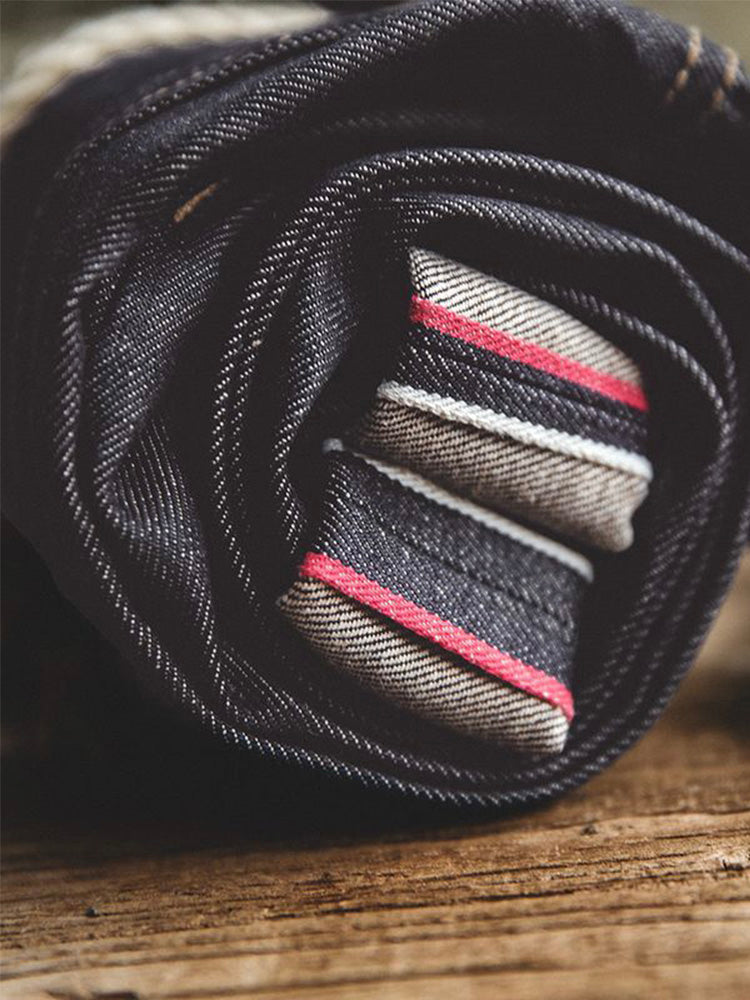 Men's American Retro Style Raw Denim Jeans