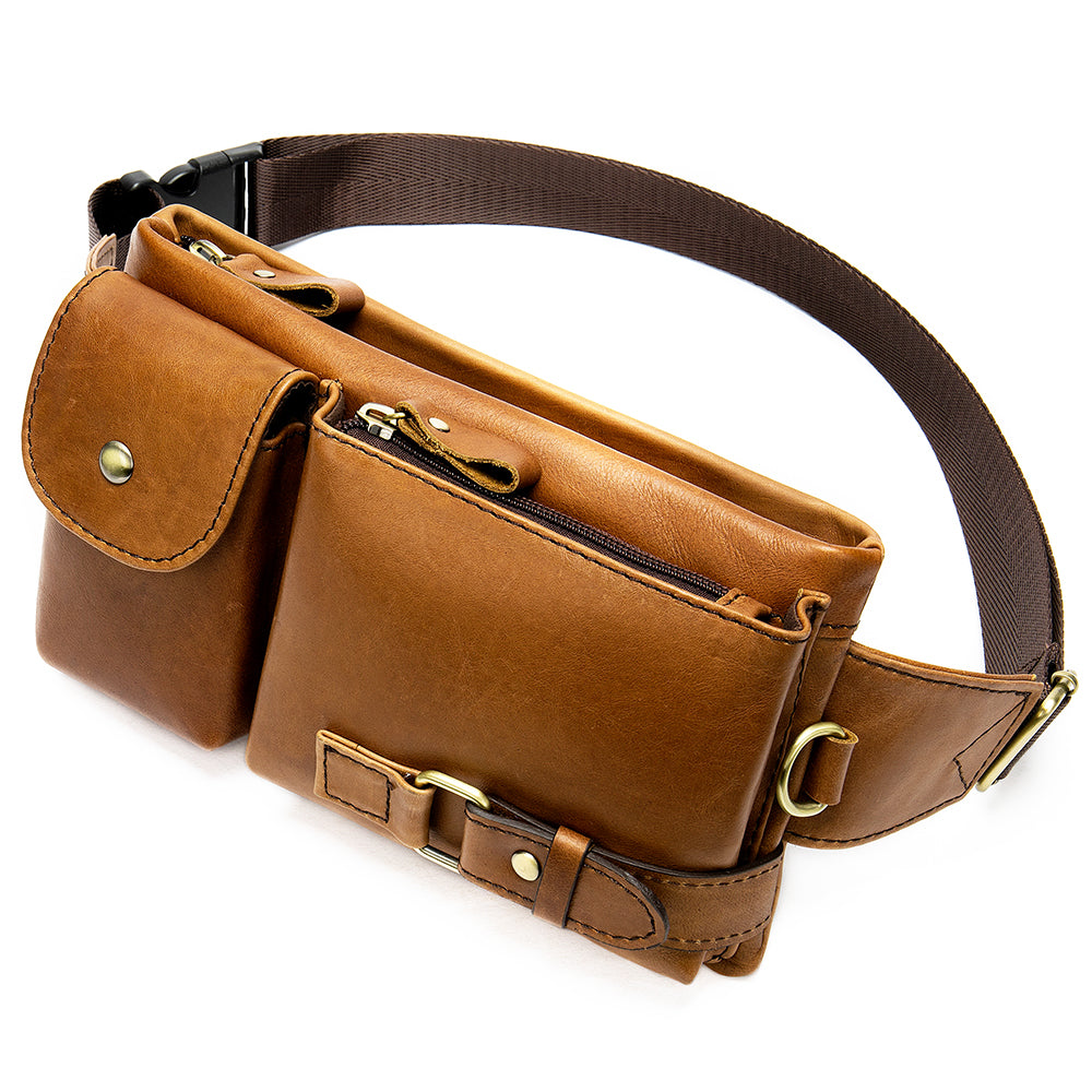 Men's Genuine Leather Waist Bag