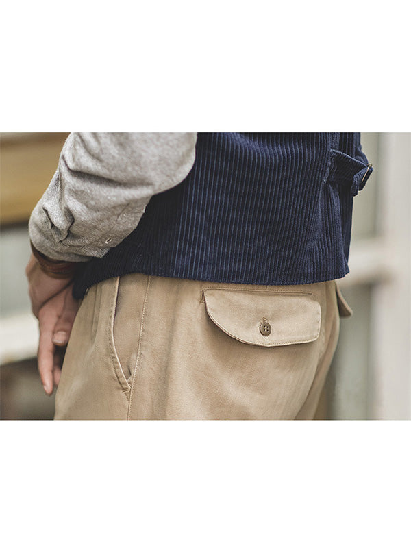 Men's Vintage-Inspired GURKHA Pants Straight Casual Pants