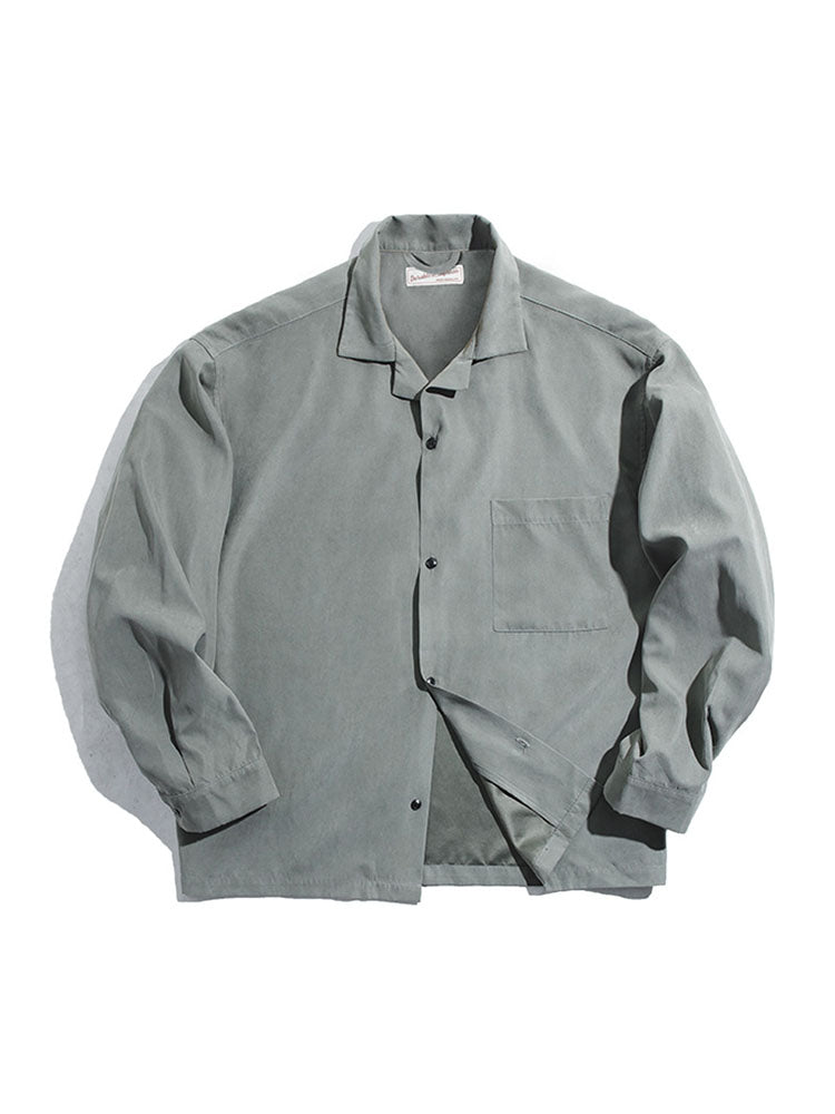 Men's Cuban Collar Loose-Fit Shirt