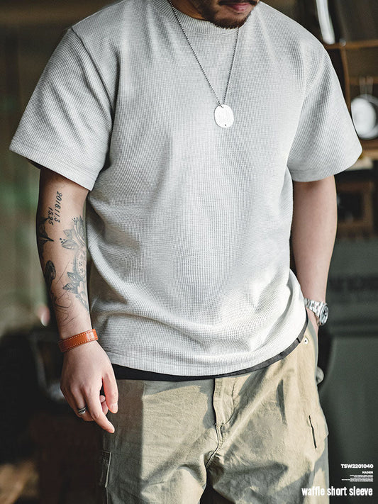 Men's Waffle-Knit Short Sleeve Tee