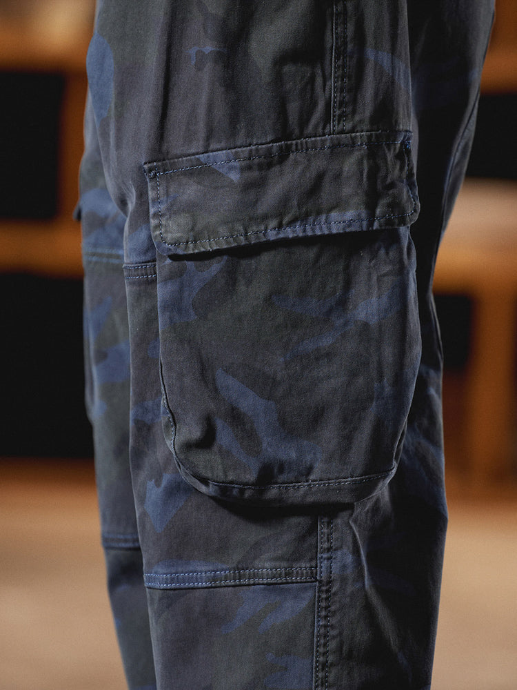 Men's American Vintage-Inspired Camo Cargo Pants
