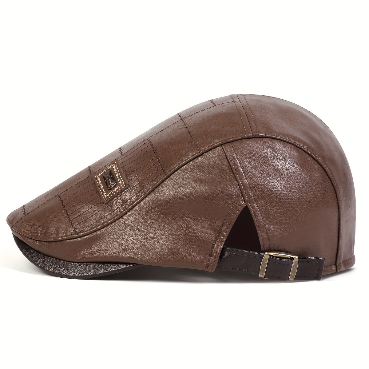 PRIMEVARO™ Heritage Leather Flat Cap